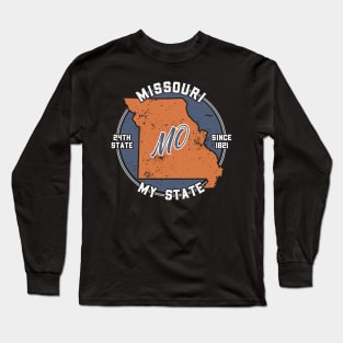 Missouri My State Patriot State Tourist Gift Long Sleeve T-Shirt